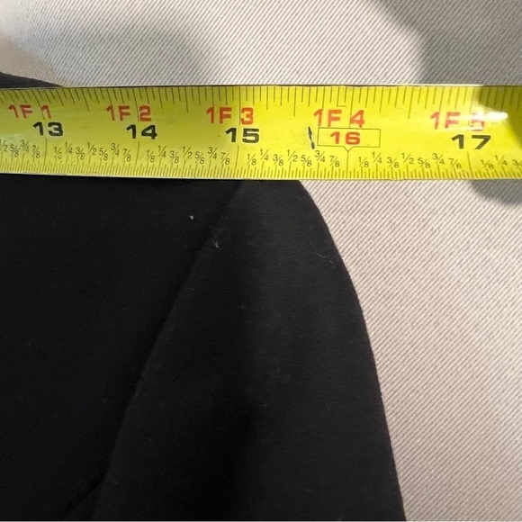 Rare Chic-Land Medium Professional Black 2 Button Blazer Zipper Pocket Square - Picture 2 of 12